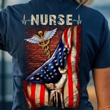 Nurse American Flag Apparel - Patriotic Nursing