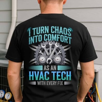 Turn Chaos Into Comfort HVAC Tech Apparel - Skilled