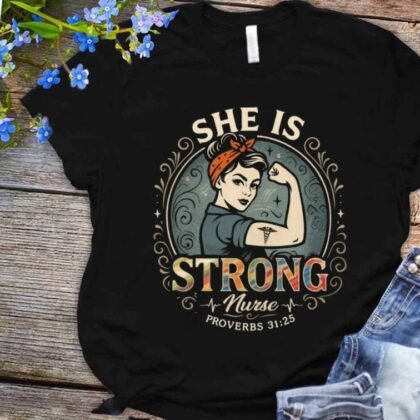 She Is Strong Apparel - Nurse Christian