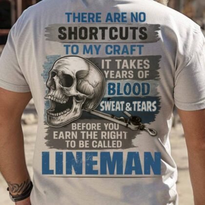No Shortcuts Lineman Skull